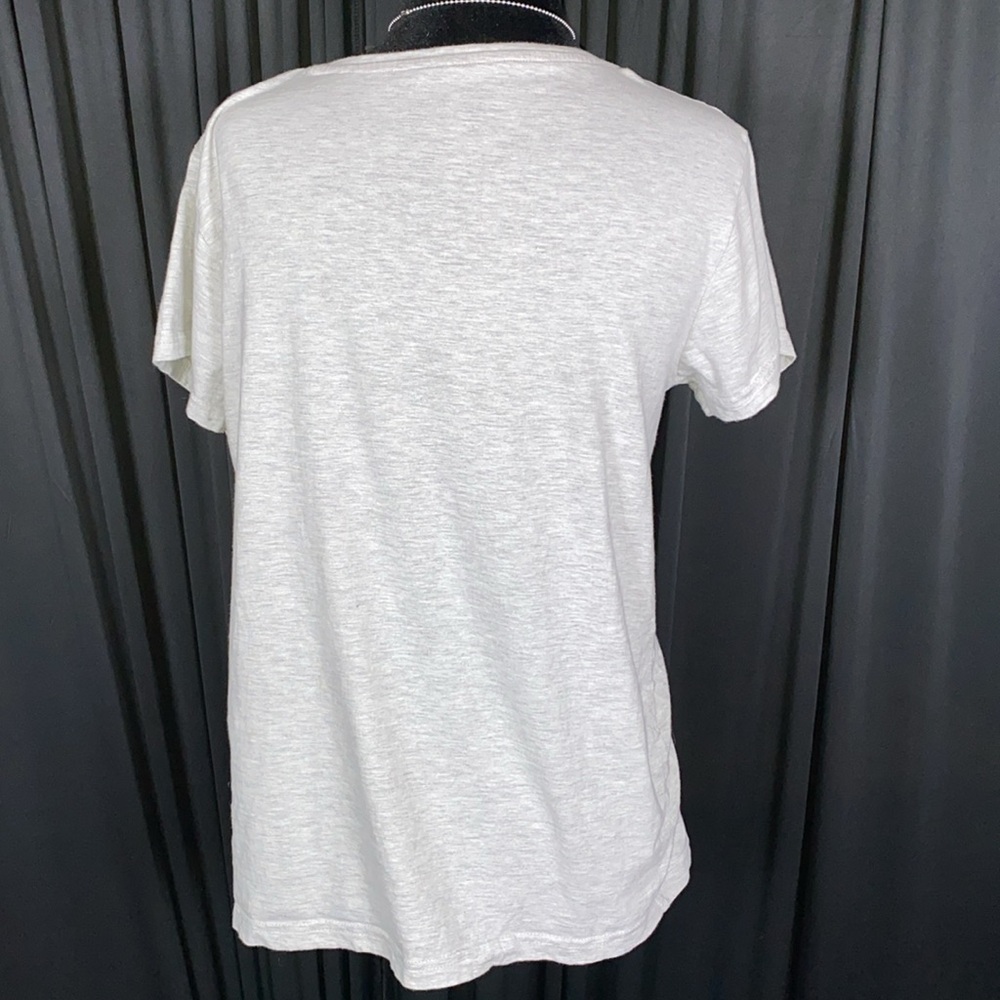 “Marie” from aristocrats light gray shirt sleeve shirt Sz medium - Picture 3 of 7